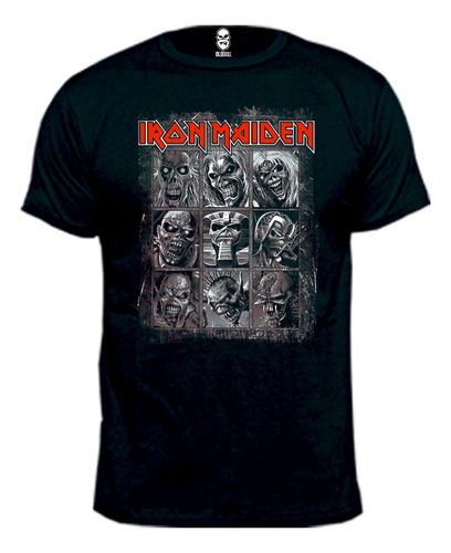 Remera Iron Maiden Poster Eddys 100% Algodón Premium Peinado