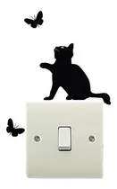 Comprar Calcomanías Vinilos Gatos Para Llaves De Luz Y Enchufes
