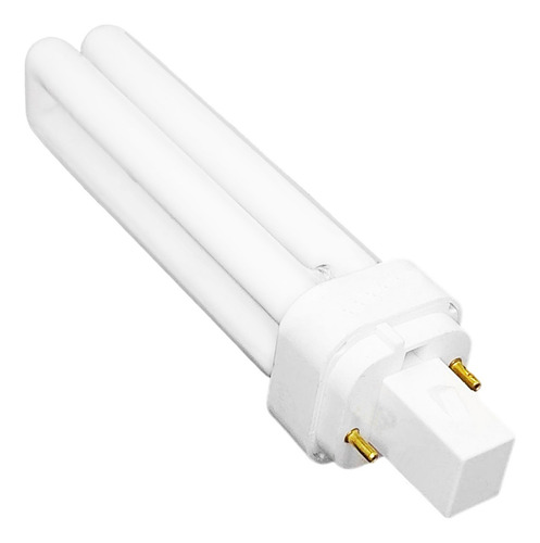 Lâmpada Compacta Fluor Pl 2 Pinos 18w Quente 2700k G24d-2 Luz Branco Quente 110v/220v
