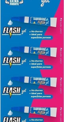 Suprabond Gel Adhesivo Instantaneo 3grs X5un