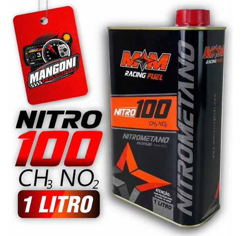 Lata Nitrometano Puro 99,9% Pureza 1 Litro M M Racing Fuel
