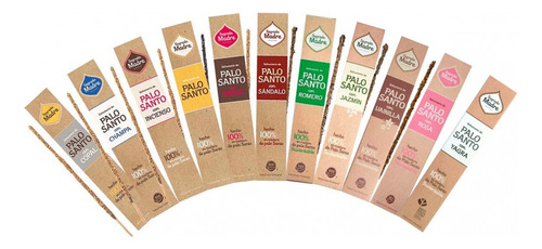 Sahumerios Palo Santo Sagrada Madre Pack X9 - Insumos Oeste