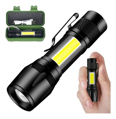2 Mini Lanterna Iluminação Luz Led Lateral Portátil Usb
