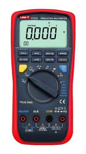 Multimetro Con Medidor Aislamiento 2gohms/1000v Ut533