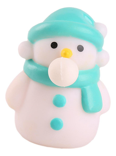 4 Navidad Escupir Burbuja Relajante Juguete Muñeco De Nieve