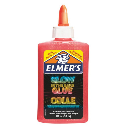 Elmers . Pegamento Glow In The Dark Rosa Fosforescente X147m