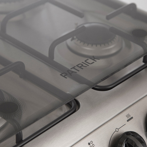 Cocina A Gas 55 Cm Inoxidable Patrick Cp9656i