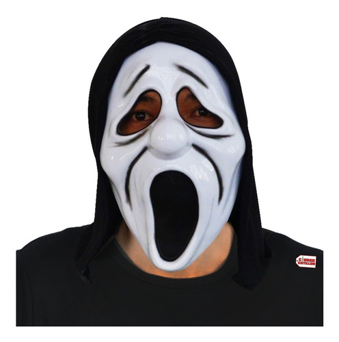 Máscara Careta Scream Disfraz Halloween - Ciudad Cotillón