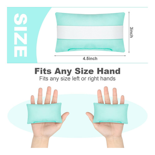 Sosation 6 Pcs Palm Abrip Protector Contracture Cushion Con