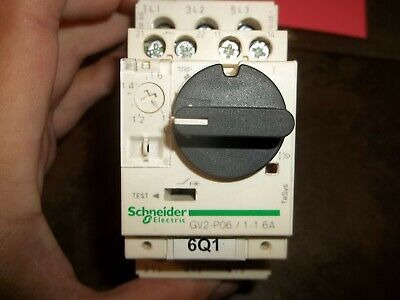 Schneider Gv2-p06 / 1-1.6a Contactor Manual Starter Moto Vvp