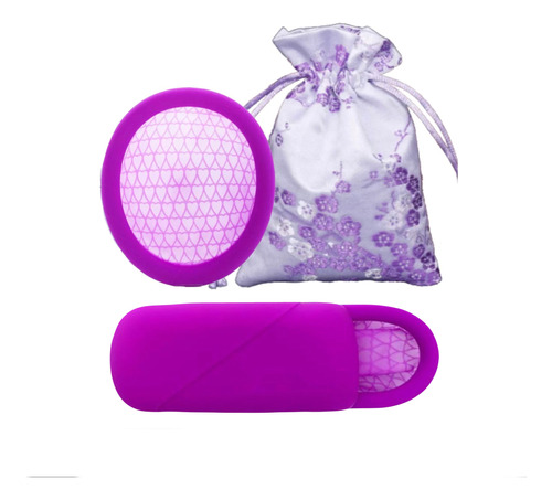 Disco Menstrual Morado + Estuche + Bolsa Certificada