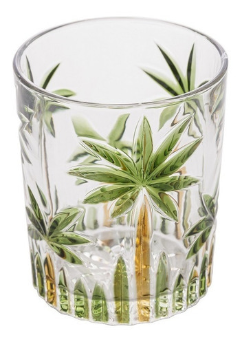Jogo Com 6 Copos Em Cristal Wolff Palm Tree 340ml Print
