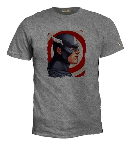 Camiseta 2xl - 3xl Capitán América Avengers Poster Zxb