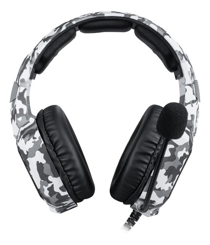 Audífonos gamer Onikuma K8 camouflage white y rgb light