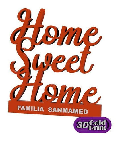 Enfeite De Mesa ''home Sweet Home'' 17x15 Cm