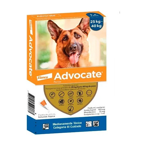 Antipulgas Advocate 25 A 40 Kg Para Perro