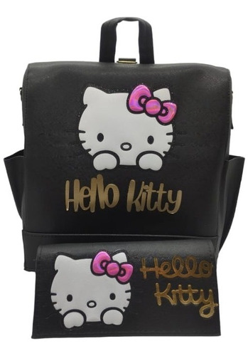 Kit Mochila Y Cartera De Hello Kitty