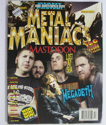 Gusanobass Revista Metal Maniacs Dic 04 Amon Napalm Megadeth