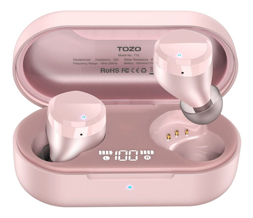 Tozo Auriculares Inalámbricos T12 Bluetooth De Alta Calidad,