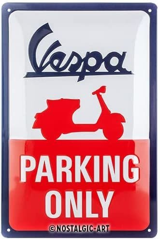 Cartel Retro De Estaño, Vespa, Diseño Retro De Nostalgic-art