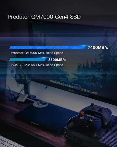 Ssd Acer Predator Gm7000 Pcie Nvme Gen4 M.2 2280 3d N...