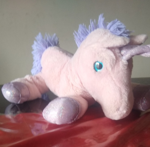 Hermoso Peluche Poni-unicornio Rosa En Excelente Estado.