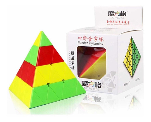 Cubo Mágico Qiyi 4x4x4 Pyraminx Stickersless Cor Da Estrutura Stickerless