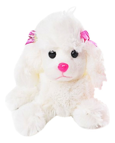 Caniche De Peluche Acostado Caniche Super Suave Cute