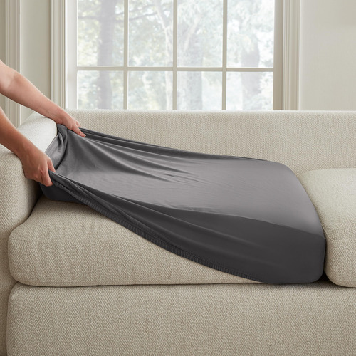 Fundas De Sofá Grande Terciopelo Elástico Lavables A Máquina