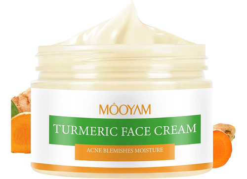 Crema Facial De Curcuma, Hidratante Facial Para Mujeres, Cre