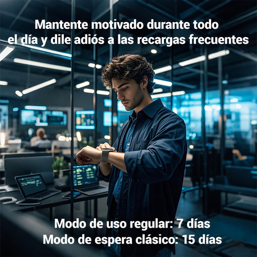 Reloj Inteligente Smart Watch Bluetooth,para Hombre Y Mujer - Monitor Cardiaco, 100+ Modos Deportivos, Alarma De Sueño Y Notificaciones Push