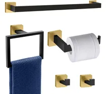 Comprar Juego De Accesorios De Baño Con Barras Y Ganchos Para Toalla