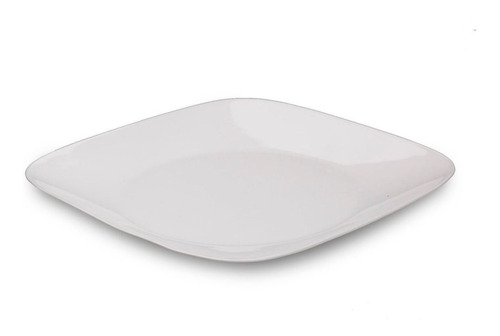 Plato 22cm Cuadrado Blanco Corelle