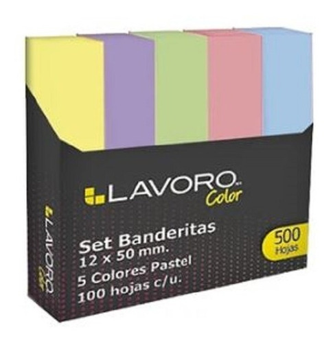 Notas Adhesivas Banderitas 500 Hojas Papel Colores Pastel