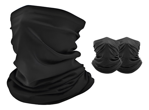 Pack 2 Bandanas Cuello Invierno Polainas Tubular Polar Frio