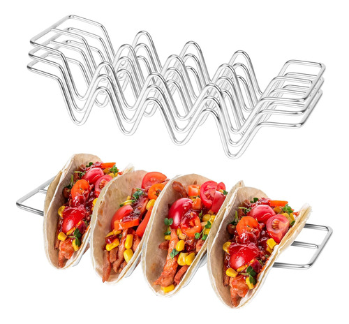 Juego De 3 Soportes Para Tacos, Soporte De Acero Inoxidable,