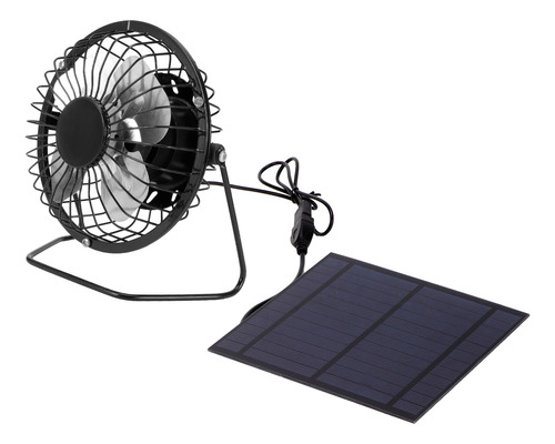 Mini Panel Solar De 5w Con Ventilador De Refrigeración Portá