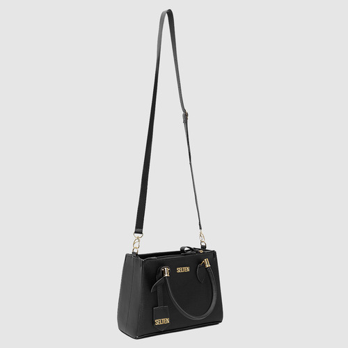 Bolsas Femininas Tote Transversal Lateral Com Carteira Preta