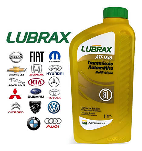 Óleo Câmbio Automático Lubrax Atf Dx6 Dexron - Kit C/ 13 L