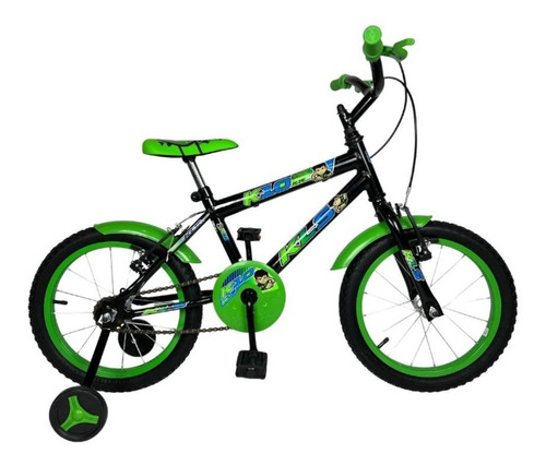 Bicicleta Infantil K10 Aro 16 Freios V. Brake Kls Cor Verde