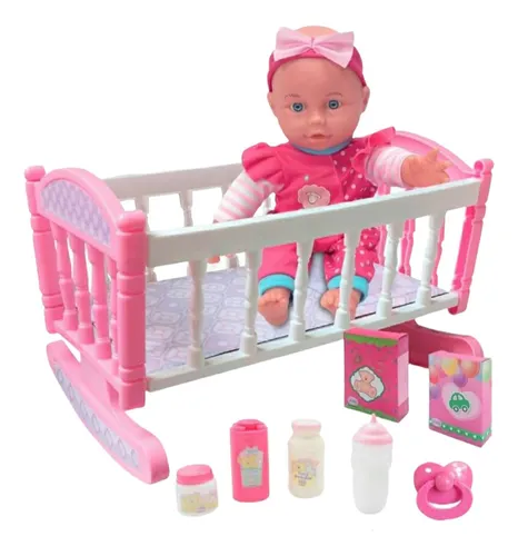 Little Luv Mu eca Bebe Con Cuna Y Accesorios Envio Hoy Orig