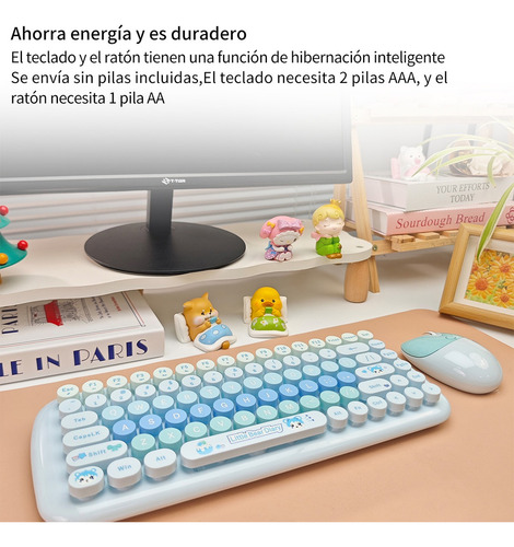 Juego De Teclado Y Ratón Mofii Cdh En Azul