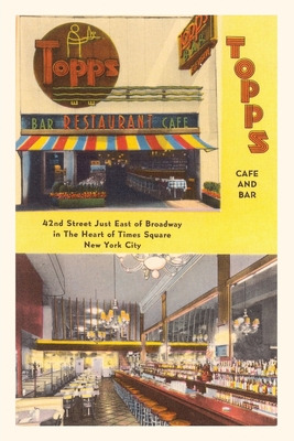 Libro Vintage Journal Topps Cafe & Bar, New York City - F...