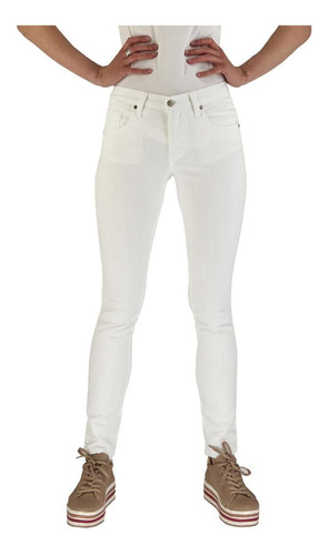 Jeans Vaquero Wrangler Mujer Skinny Cintura B41