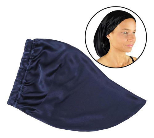 Gorro De Noche De Seda De Morera 100% Para El Pelo Largo