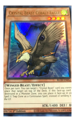 Crystal Beast Cobalt Eagle Ultra Yu-gi-oh! Original Konami