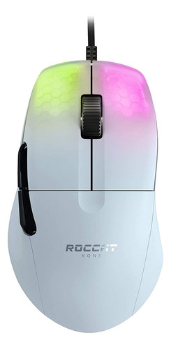 Mouse Con Cable Ergonomico, Blanco | Roccat Kone Pro