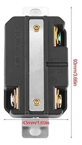 L5-30r 30a Bloqueo De 125v Receptáculo De Salida De Pared Us