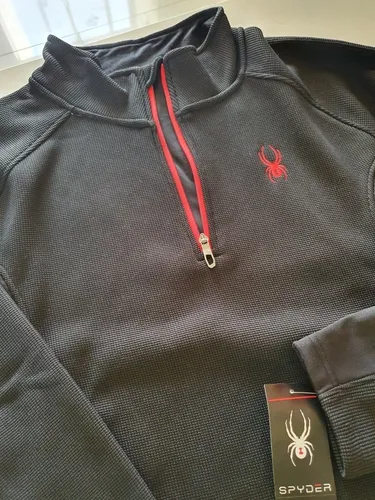 Sudadera Spyder Negra Nueva Original
