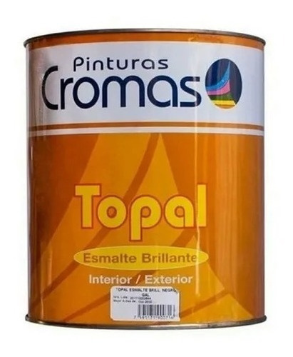 Galón De Pintura Esmalte Verde Grama Cromas Topal